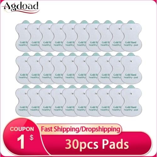 30pcs Electrode Pads for Tens Acupuncture Digital Threapy Machine Body Massager Health Pads Replacement Gel Patch for Tens