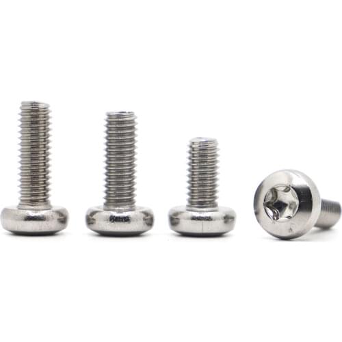 5-50pcs 304 A2-70 Stainless Steel Six-Lobe Torx Pan Head Screw M1.6 M2 M2.5 M3 M4 M5 M6 M8 Six Lobe Round Bolt GB2672