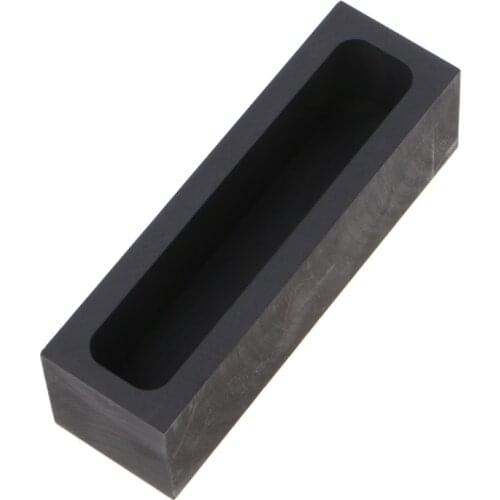650g Graphite Ingot Mold Metal Casting Mold Melting Crucible Furnace for Gold Silver Aluminum Copper Brass Zinc Alloy J60E