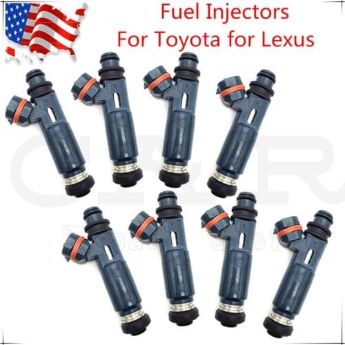 8PCS/Lot Fuel Injectors 23250-50040 2325050040 for Toyota 4 Runner 4.7L for Lexus Fuel Supply Repair Kit 232500F010 2325046080