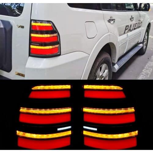 Car styling Taillight Tail Light LED Rear Lamp DRL Brake Signal Reverse For Mitsubishi Pajero Montero V93 V97 2006 - 2020