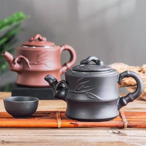 Purple Clay Teapot Tea Set with Strainer Large Teapot Set Household Kung Fu Tea Set Large-capacity Ceramic Purple Clay Teapot