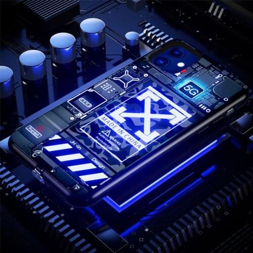 LED Flash Cases For iPhone 12 X XS MAX XR 8 7 Colorful Light 11 Pro 6 6s Plus 5 5s for 12pro max phone case cover