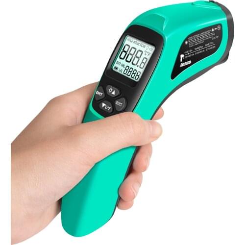 ANENG TH02A Digital Infrared Thermometer Non-Contact IR Thermometer Handheld Laser Terperature Gun Pyrometer with Backlight LCD