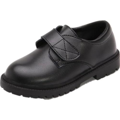 Childrens Shoes Boys' Leather Shoes Soft Soles Autumn 2021 New Girls British Style Student Shoes Non-slip Breathable Fashion