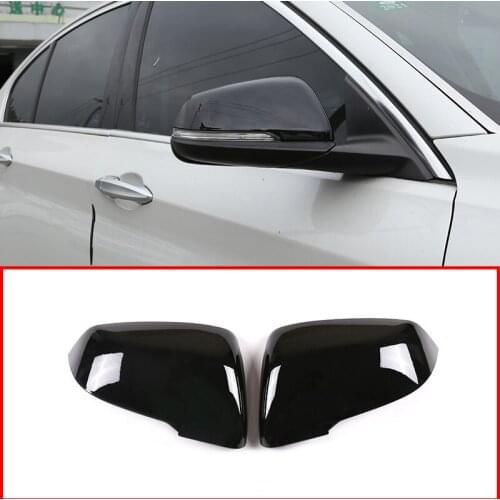 For BMW 2 Series Gran Active Tourer F45 F46 X1F48 2015-2019 ABS Black Rear View Mirror Cover Trim Exterior Car Accessories 2pcs