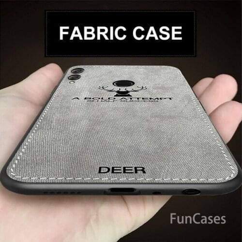 For Huawei Honor 8X Case Cloth Distressed Hard Back Cover For Huawei Honor 8 Lite Pro 8X Max Phone Cases Soft Frame Fabric Funda