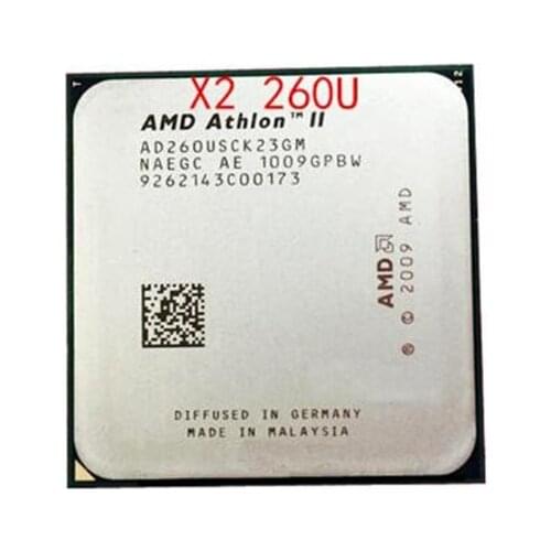 AMD Athlon II X2 260u 1.8 GHz Dual-Core CPU Processor AD260USCK23GM Socket AM3