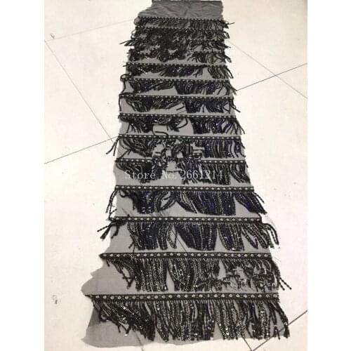 Best Selling BZL-10712 African Lace Fabric Nigerian French Fabric with sequins High Quality lace fabric