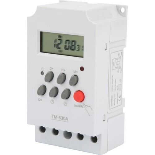 12V DC/AC220V Mini LCD Digital Microcomputer Power Timer Switch Time Control Switch 30A Electric Meter Tools