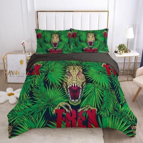 Duvet cover set sheet family euro 2.0 1.5 for home bed linen Bedding set 3D luxury bedclothes 200x220 Nordic style Jungle snake