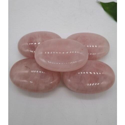 1pcs Natural Rose Quartz Pink Crystal Palm Energy Reiki Stones Room Home Office Aquarium decoration accessories Gemstone