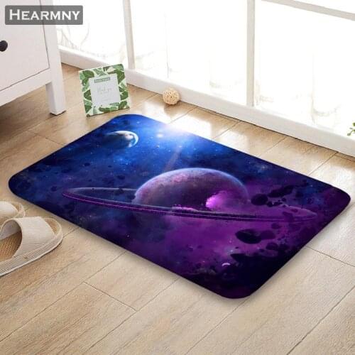 HEARMNY New Arrival Doormat Space Home Mat Machine Made Anti Slip Carpet Living Room/Hallway Bath Mat For Kids Gift