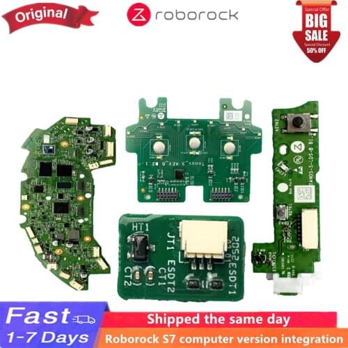 Original Roborock Vacuum Robot S7 S75 MainBoard CE KeyBoard Reset KeyBoard Dustbin Detection Board Spare Parts Accessories