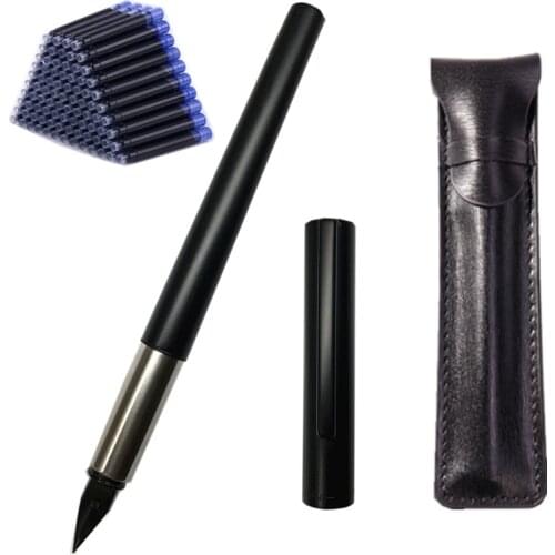 Jinhao 35 Series Fountain Pen Steel Barrel Airplane Extra Fine Tip Ink Pens Office Business School Writing Calligraphy A6118