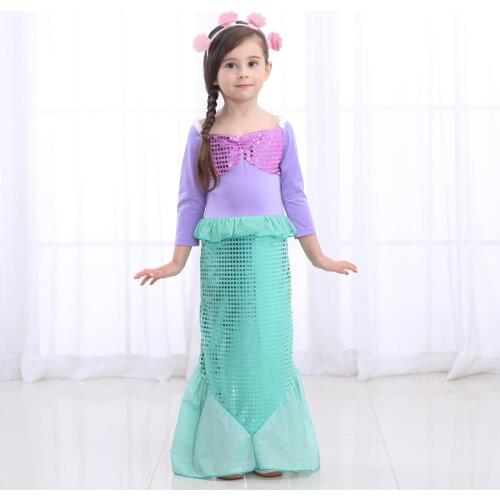 Children Long Curly Cosplay Dentity Mermaid Red Wig Girls Princess Anime Cartoon Festival Boys Party Perform Props Identity