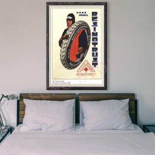 RE001 Retro Russian Style Painting Commercial Publicity 172 Custom Silk Poster Home Deco Wall Art Christmas Gift