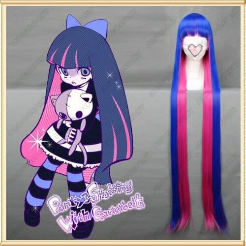 Blue Stocking From Panty & Stocking with Garterbelt Cosplay Wig mp003390