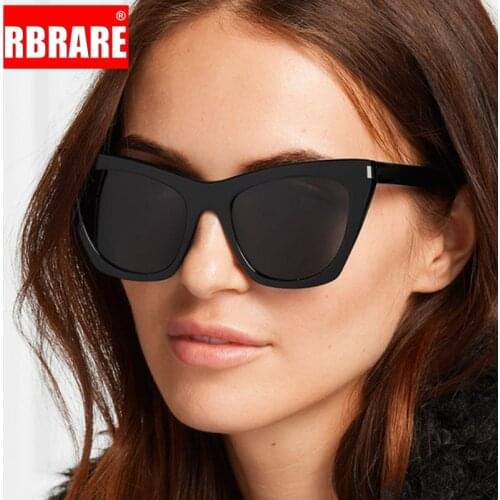 RBRARE Vintage Cateye Sunglasses Women 2021 Luxury Brand Glasses Men Oversized sunglasses Retro Glasses Women Gafas De Sol Mujer