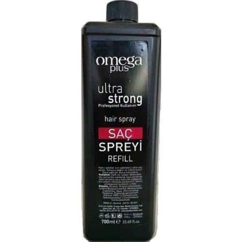 Omega Plus Hair Spray Refill Ultra Strong 700 ml