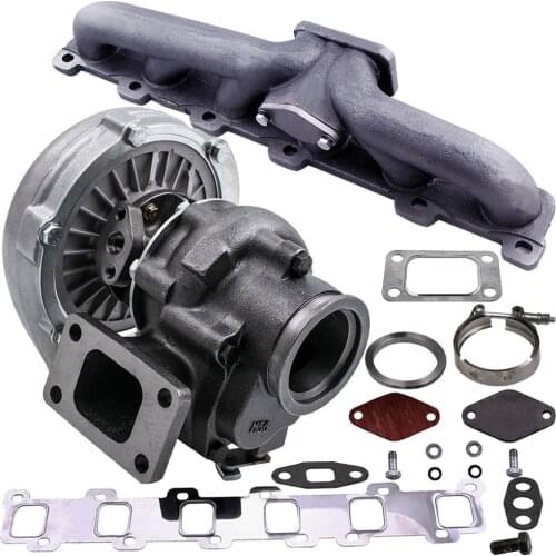 Turbo Manifold Kit for Nissan Patrol Safari GU GQ 4.2L TD TD42 TB42 T04E T3 T4 .63 A/R 44 Trim TurboCharger 400+HP Stage III