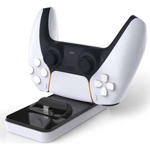 Charger for DualSense Dual USB Type C Charging Dock Station Cradle with USB Cable for PlayStation 5 PS5 Wireless Controller