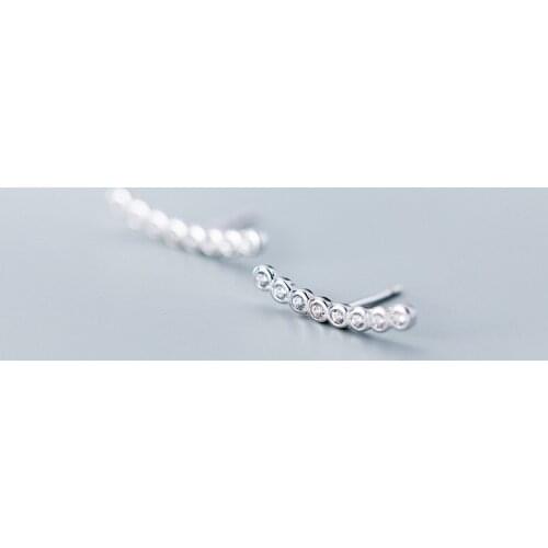 MloveAcc Wedding Jewelry Design AAA CZ Crystal Stud Earrings Multi Zirconia Sterling Silver 925 Earrings Women Jewelry Brincos