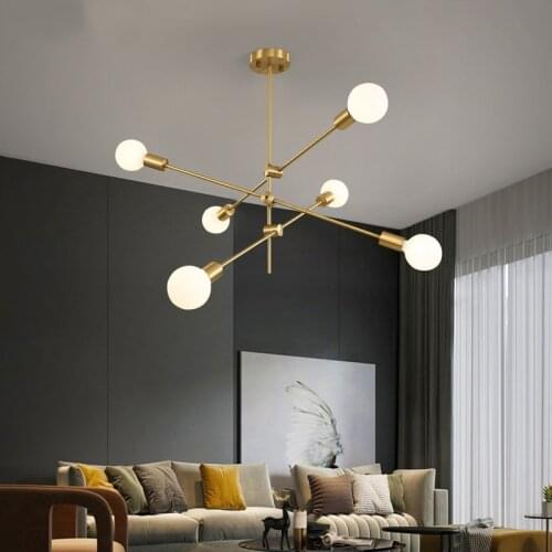 Gold Ceiling Chandelier Nordic Pendant Lights Modern Chandelier Lighting Bedroom Study Hanging Lamp Bar Kitchen Living Room