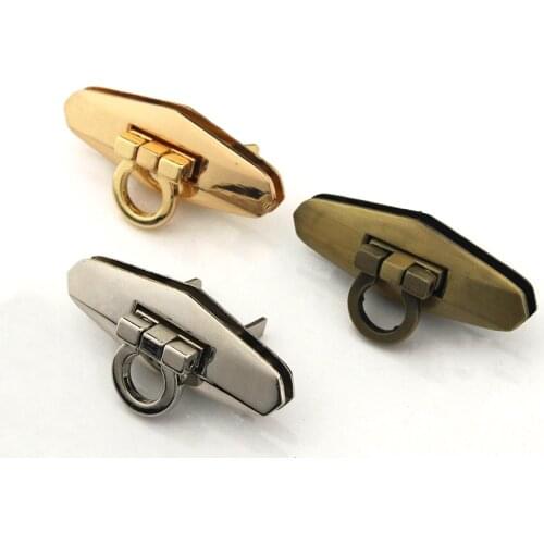 1pcs Fashion Metal Turn Lock Bag Decoration Lock Clasp Leather Craft Women Bag Handbag Shoulder Bag Purse DIY Hardware
