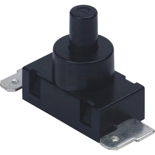 10PCS Black 2 Pins On Off Touch Switch High Current Power Socket Strip Wiring Switch Electrical Push Button 10A PS17-16