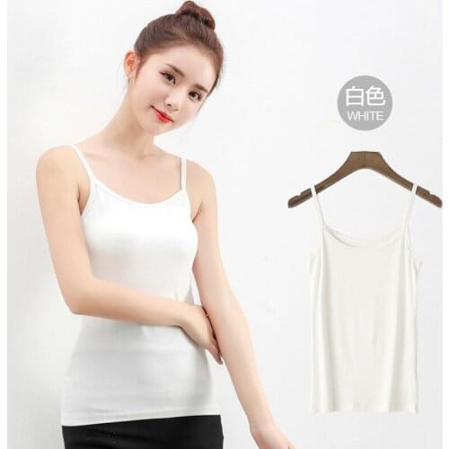 2020 Spring and Summer Casual Camis Korean Chic Camis for Woman Clothes White Modal Woman Camis YY055