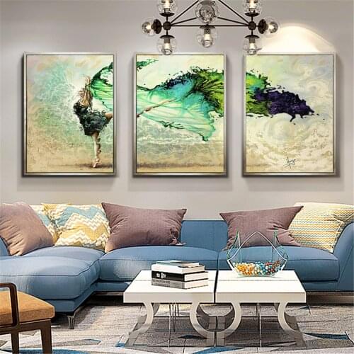 3 Pairs Beauty Girl Abstract Canvas Painting Wall Art Nordic Posters and Prints Canvas Painting forLiving Room Modern Home Decor