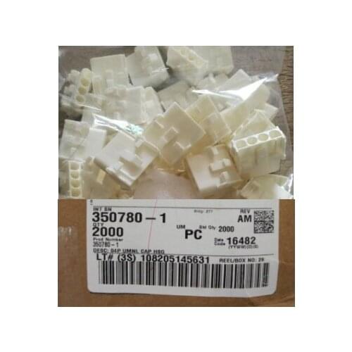 350780-1 CONN CAP 4POS 94V-0 UNI-MATE TYCO housings TE AMP housings connectors terminals 100% new and original parts