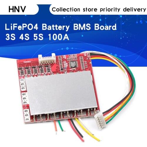 3S 4S 5S 100A BMS Board/ 3.7V Lithium battery protection board/3.2V iron phosphate/LiFePO4 battery BMS board with Balance