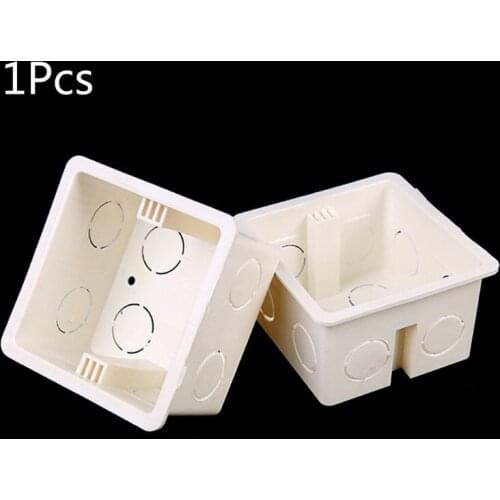 80X80 PVC Junction Box Wall Mount Cassette For Switch Socket Base Switch Bottom Box Electrical Box Accessories