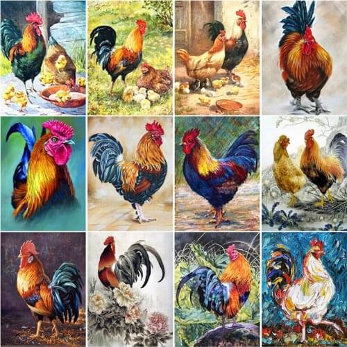 DIY Handmade 5D Pheasant Diamond Embroidery Mosaic Rhinestons Painting Full Round Drills Cross Stitch Kit Home Decoration