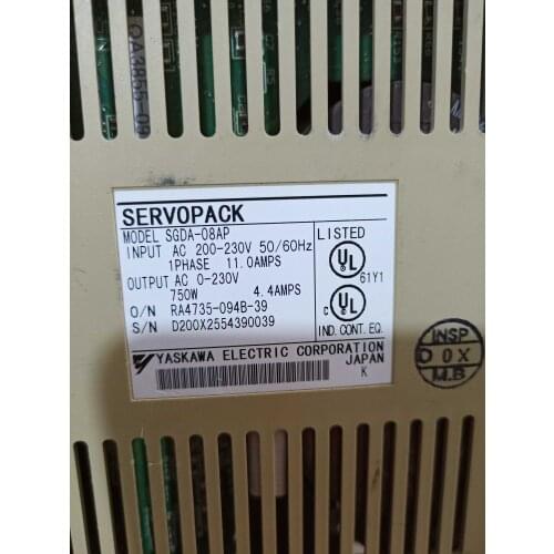 SGDA-08AP servo pack , used in good condition . 80% appearance new , good working , free shipping