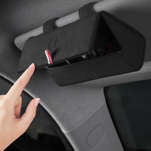 Car sun visor glasses storage box For Mercedes Smart 453 452 451 450 Fortwo Forfour Car styling Interior decoration Accessories