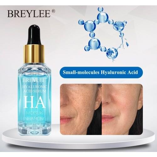BREYLEE Facial Serum Hyaluronic Acid Essence Hydrating Moisturizer For Dry Skin Anti Aging Elasticity Absorbed Easily Face Care