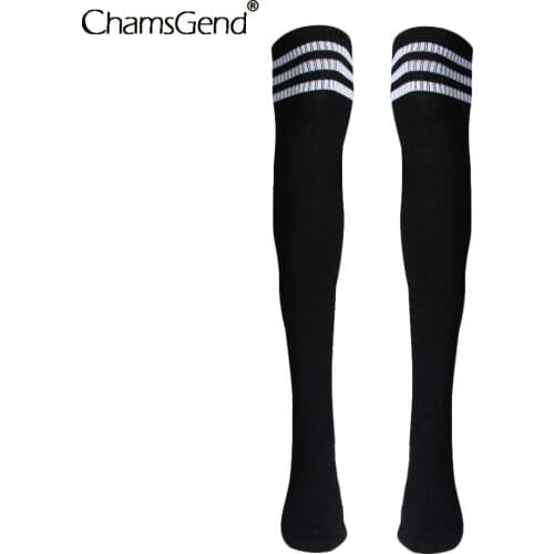 Women Girls Stripes Thigh Highs Over The Knee Stockings Long Football Socks For Anime School Uniform Stocking Dropshipping
