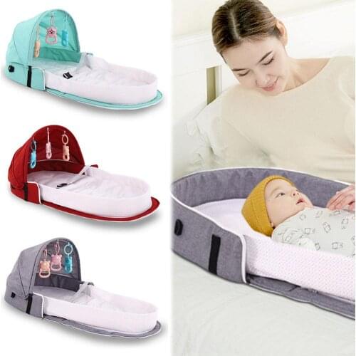 Baby Bed Safety Isolation Bed Thickened Multifunctional Folding Bed Portable Baby Bed Baby Bedding Set