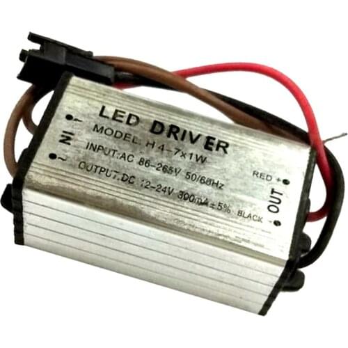 4-7W Power Supply Driver For LED Light Bulb 300mA Convert 85-265V AC to 12-24V DC