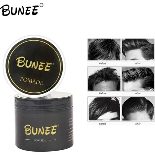 Bunee Strong Hold Hair Gel Pomade Wax 120g Double Scents Optional Cologne And Retro