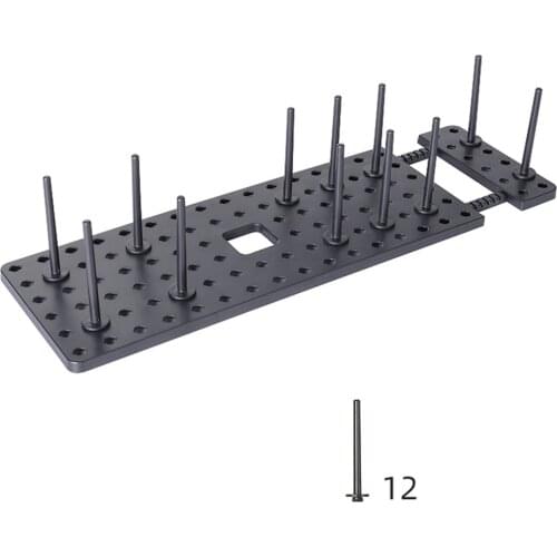 Flexible Bowl Dish Storage Drain Rack Freely Adjustable Tableware Dividing Shelf with Twelve Pillars Practical Household Product