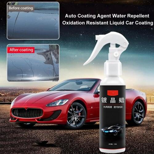 120mL Hydrophobic Car Liquid Glass Coating Wax Ceramic Polish Paint Care Water Repellent & Anti-oxidation Coating Agent