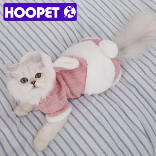 HOOPET Warm Cat Clothes Winter Pet Puppy Kitten Coat Jacket For Small Medium Dogs Cats Chihuahua Clothing Costume