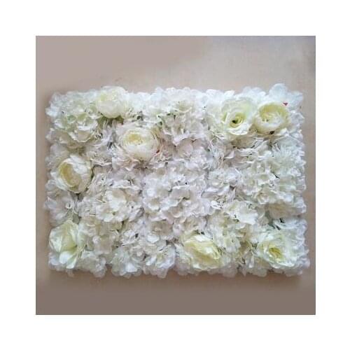 10pcs/lot Artificial Milk White silk rose and peony flower wall wedding background decoration road lead Home Decor Free Shipping