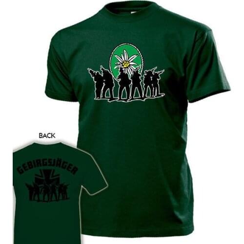 2019 Summer Brand Clothing Gebirgsjager Bundeswehr Gebjgbtl Elite Soldaten - T Shirt #13090 Novelty T Shirt