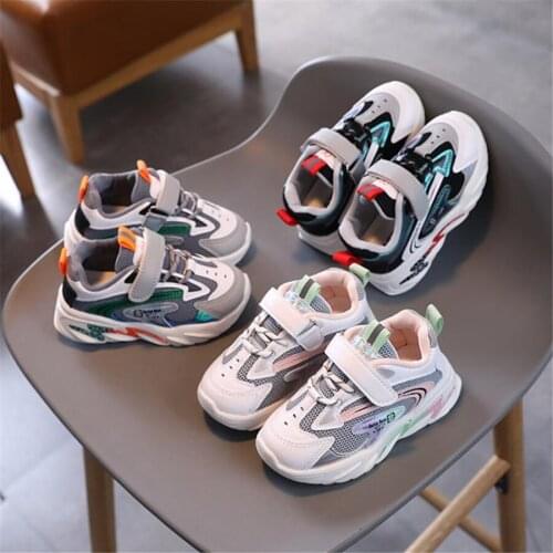 Disney 2021 children in the spring and autumn style sneakers children breathable mesh shoes toddler shoes of the girls