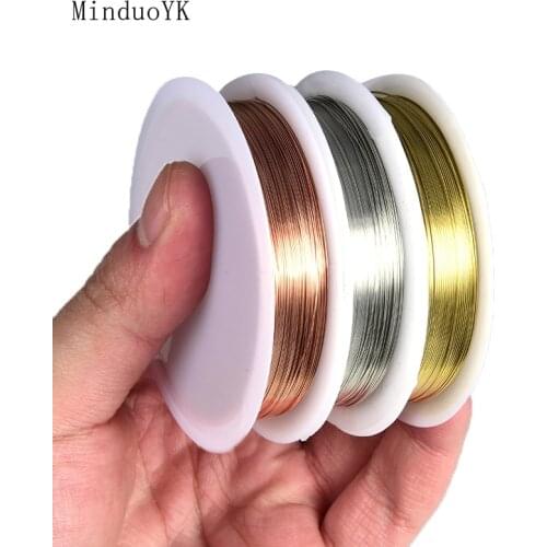 0.2 - 1mm Copper Wire For Jewelry Cord Beading DIY Jewelry Making Craft Cord String Accessories